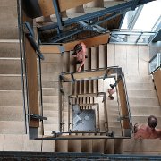 Staircase in a lookout tower[de]Die Treppe im Turm[nl]De trap in de toren[fr]Les escaliers dans la tour