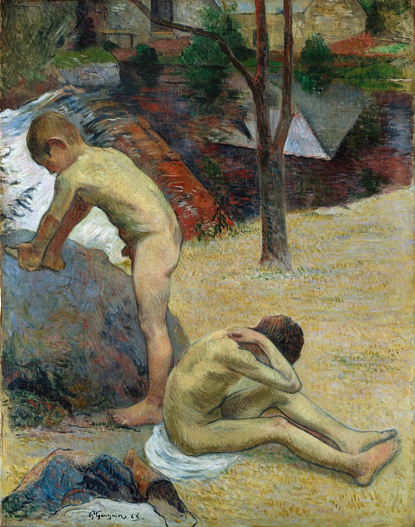 Jeune baigneuse bretonne, 1888. Domaine public. Huile sur toile. Paul Gauguin, *1848 †1903. Kunsthalle Hamburg.