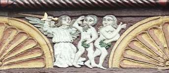 Honte et malheureux: Adam et Eve après la morsure de pomme. Source: wikimedia commons<br> 