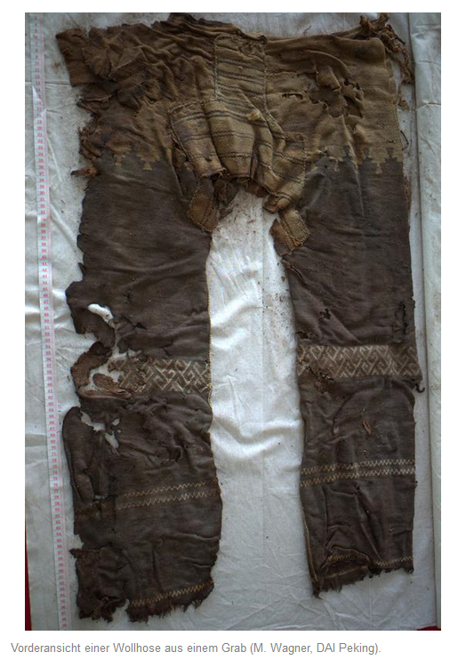 Le plus vieux pantalon connu au monde - pantalon en laine datant d'environ 3200 ans en Chine